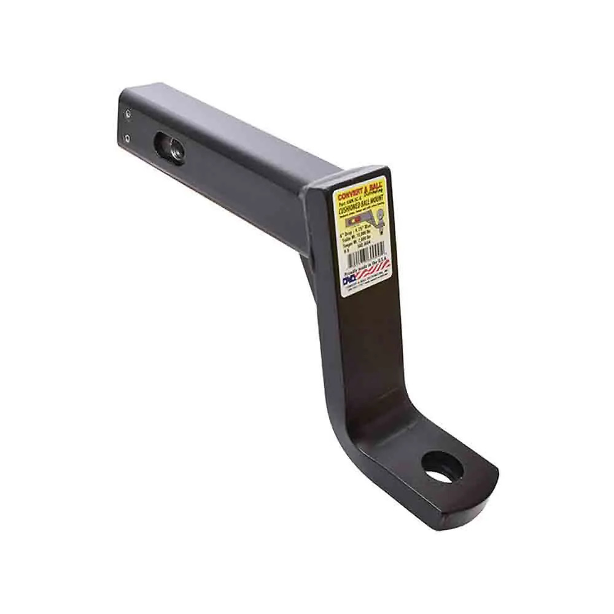 Convert-A-Ball Cushioned Ball Mount — 2in. Receiver, 6in. Drop, 10,000 lb. GTW, Model# AM-SC-6